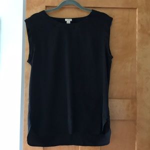Black cap sleeve JCrew shirt
